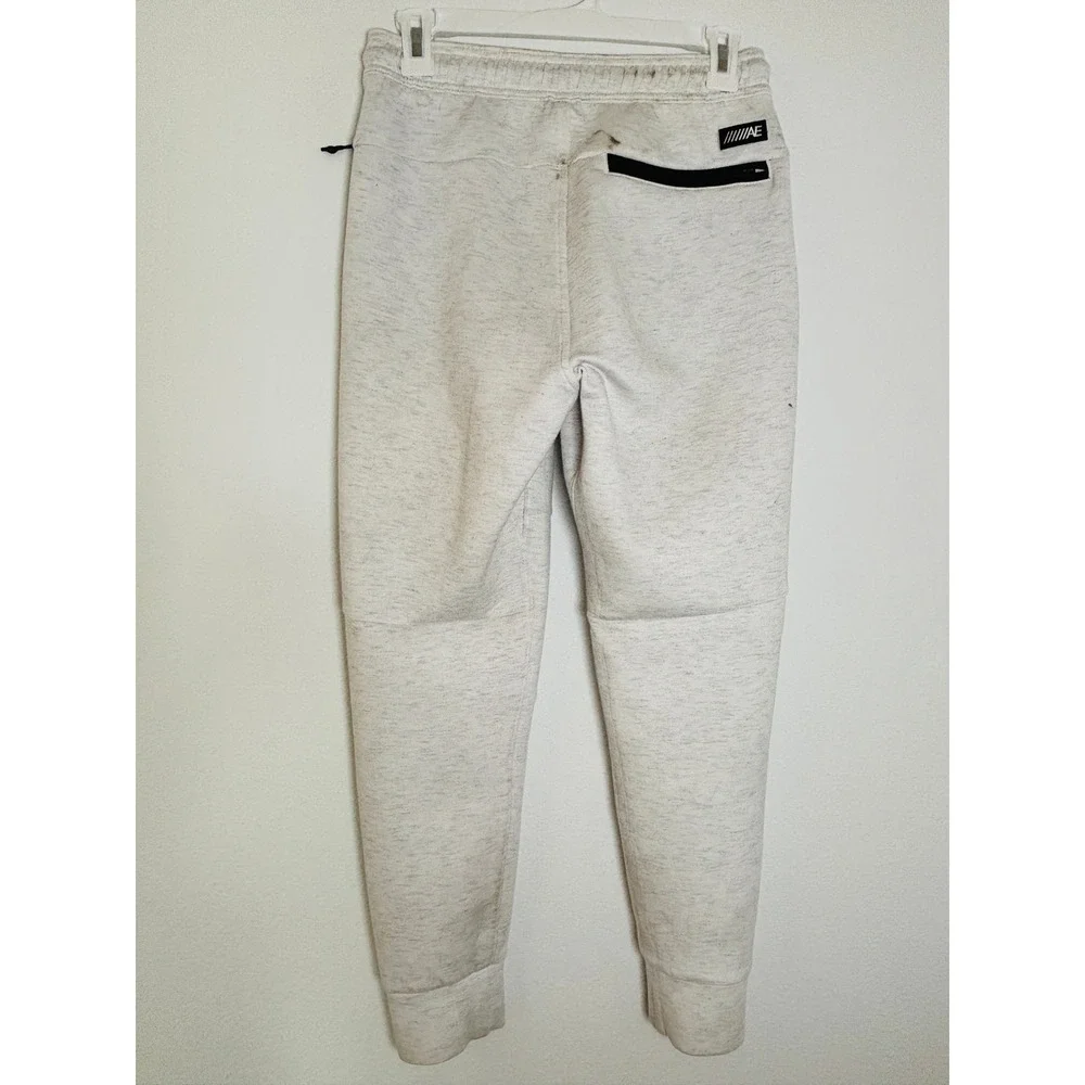 American Eagle 24/7 Joggers Mens Small Gray Heather Tech Fleece Sweatpants